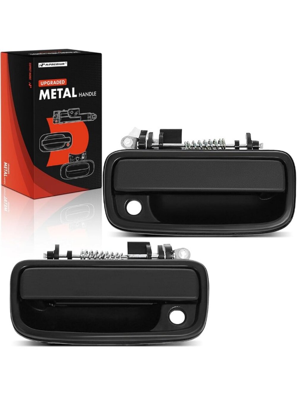 Upgraded Metal Front Driver & Passenger Exterior Door Handles - Durable